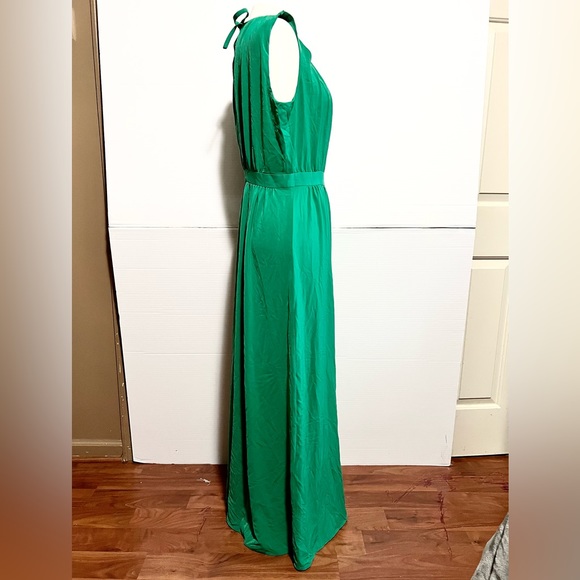 NewYork & Company  Eva Mendes sleeveless maxi dress size 4 NWT Green - Picture 3 of 16